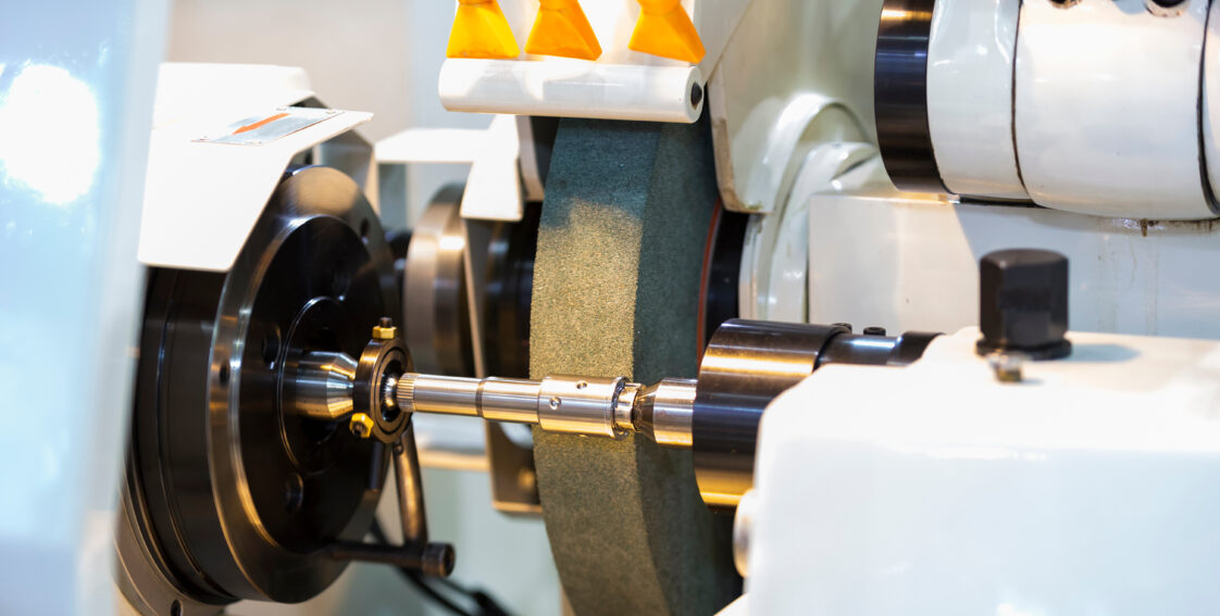 A spindle that is going through the grinding process